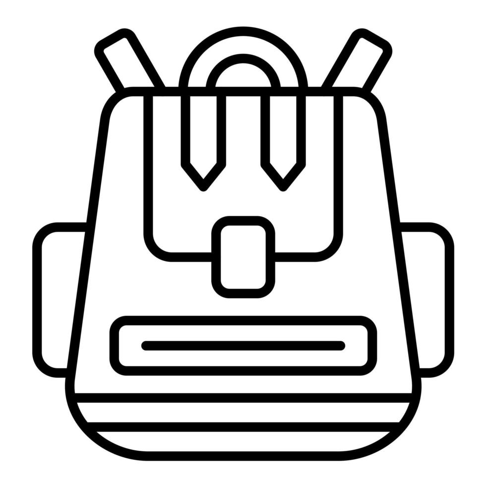 Back Pack Line Icon vector