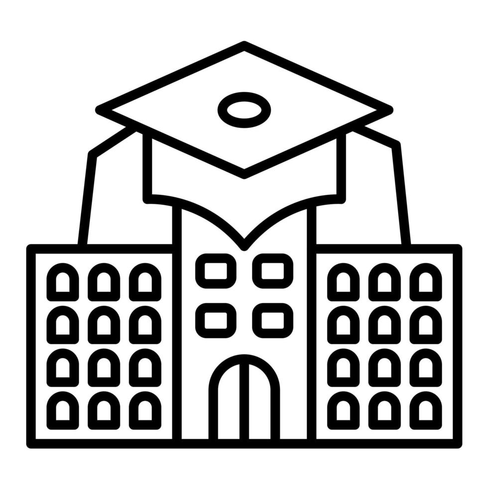 Campus Line Icon vector