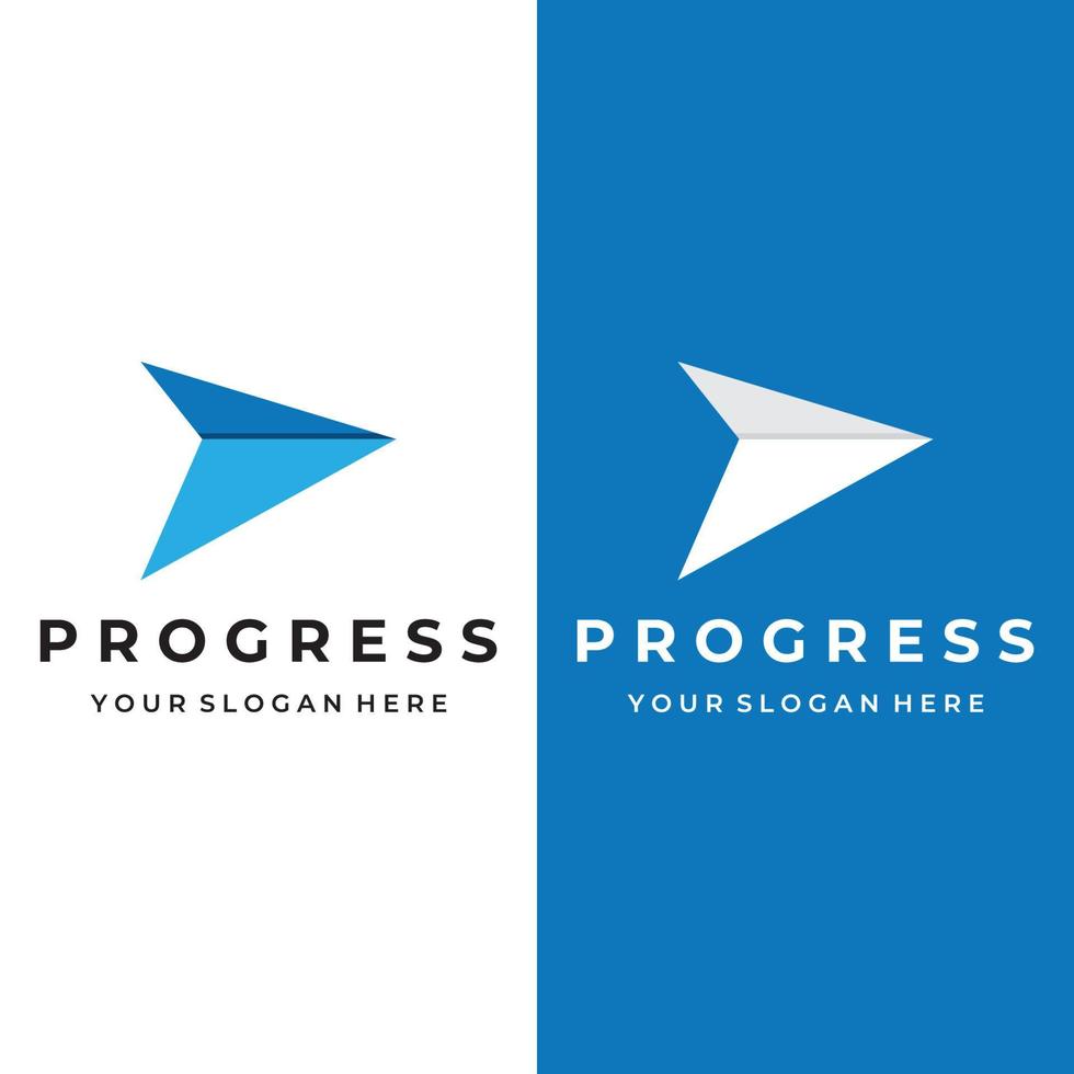 Financial and career creative growth and progress logo design with arrow direction sign. Logo for business,progress and career symbol. vector