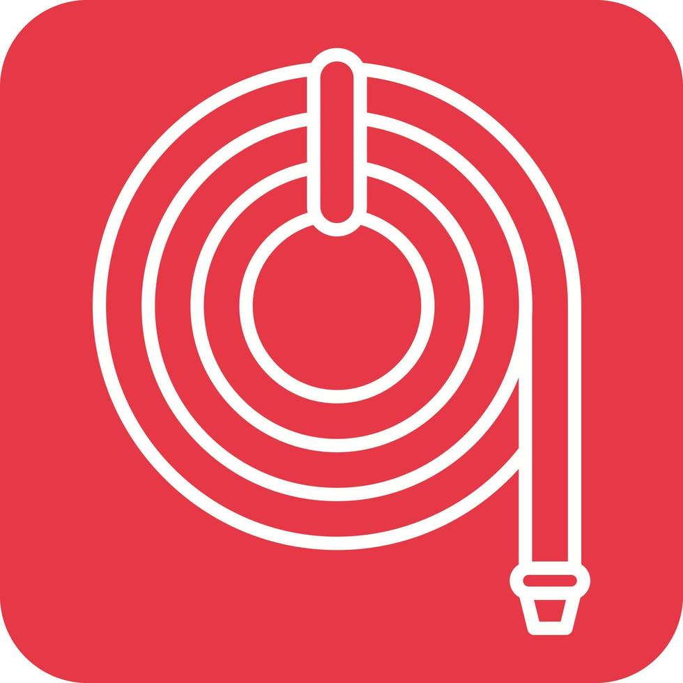 Hose Line Round Corner Background Icons vector