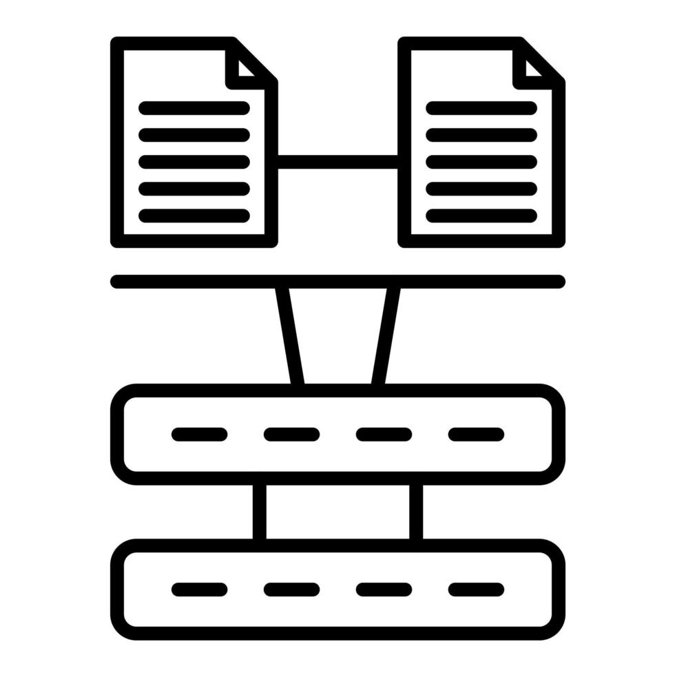 Load balancing Line Icon vector