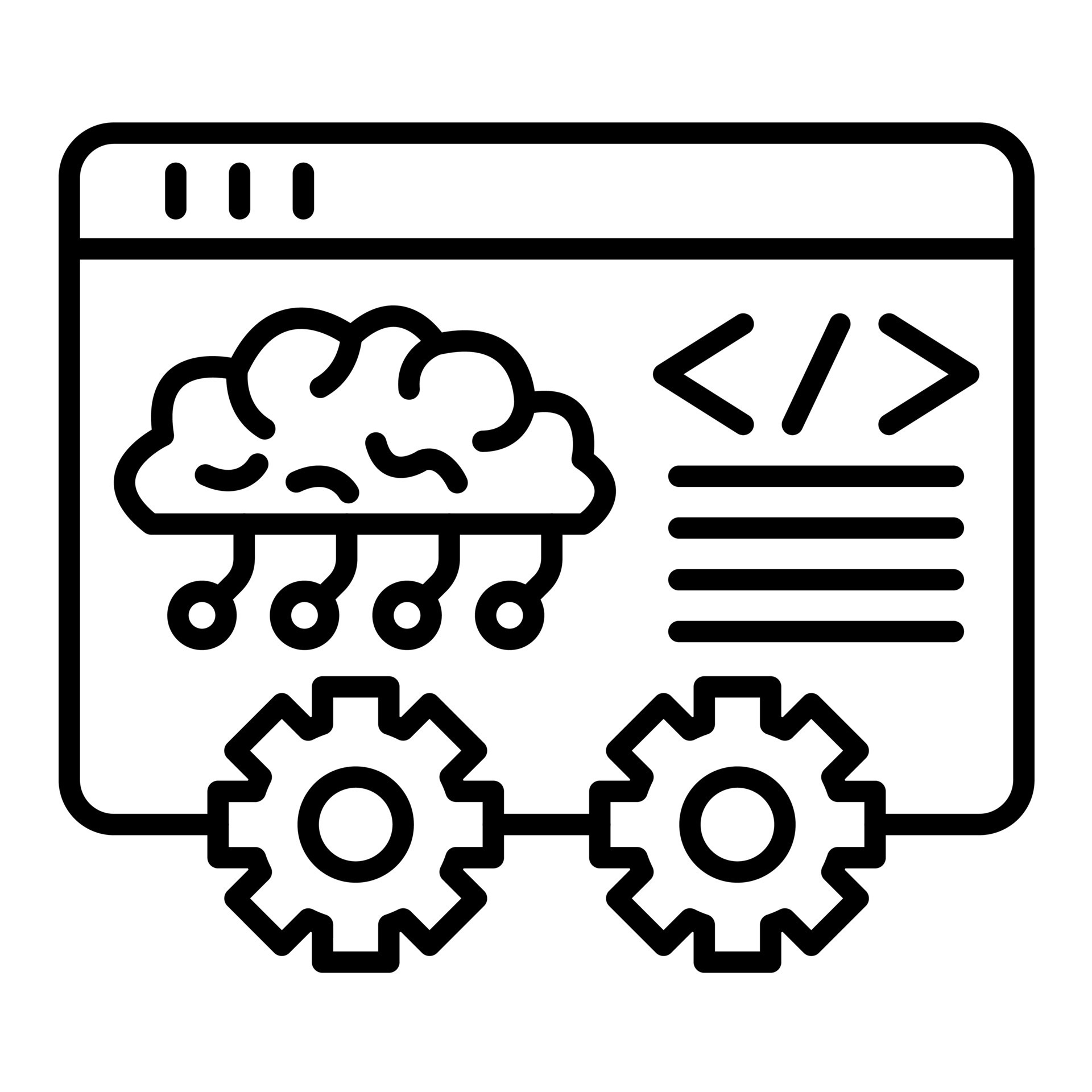 Code Learning Line Icon 14724430 Vector Art at Vecteezy