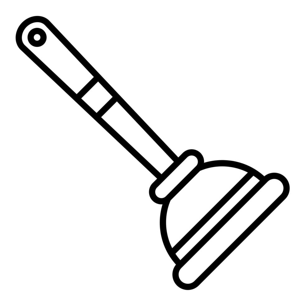 Toilet Plunger Line Icon 14724493 Vector Art at Vecteezy
