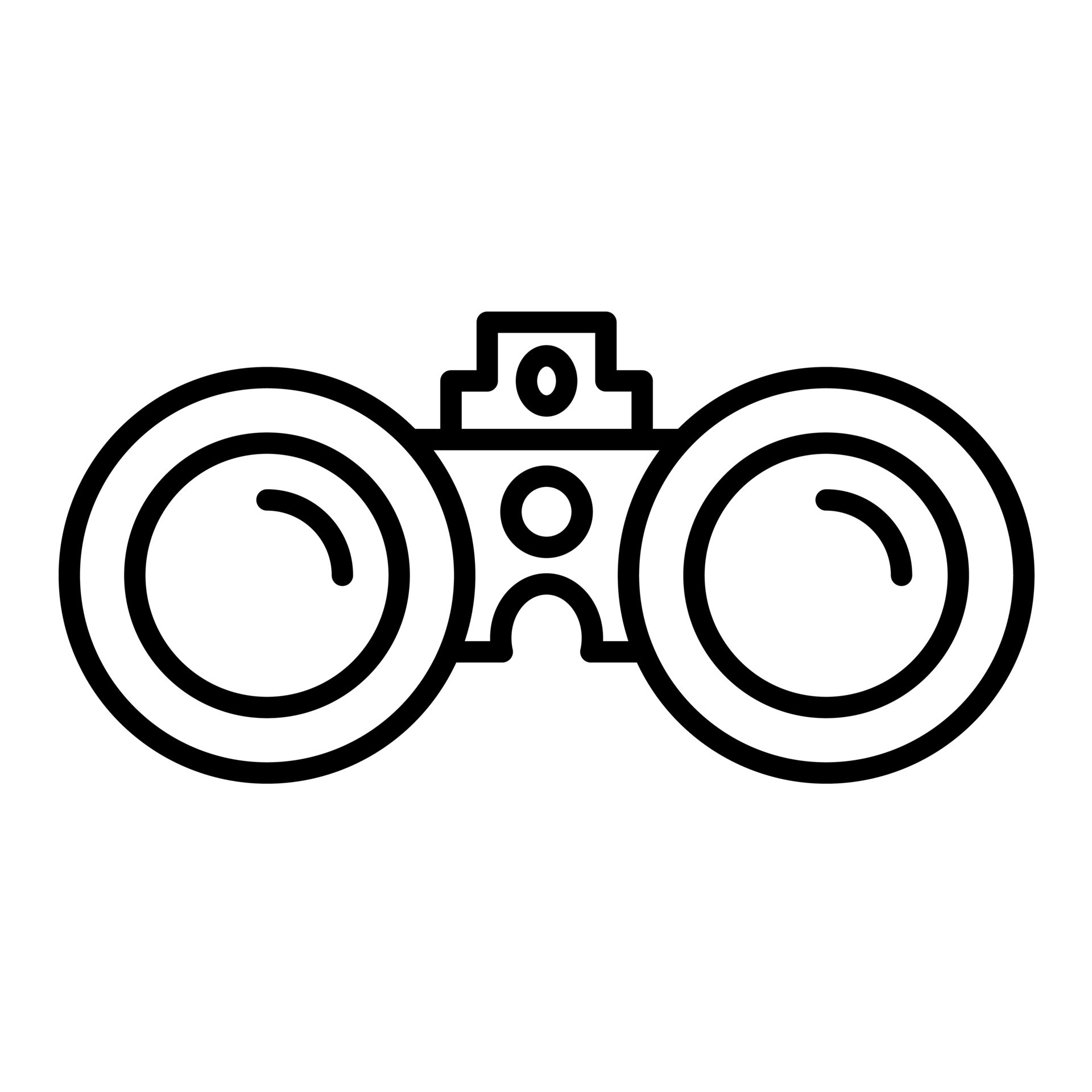 Binocular Line Icon 14724734 Vector Art at Vecteezy