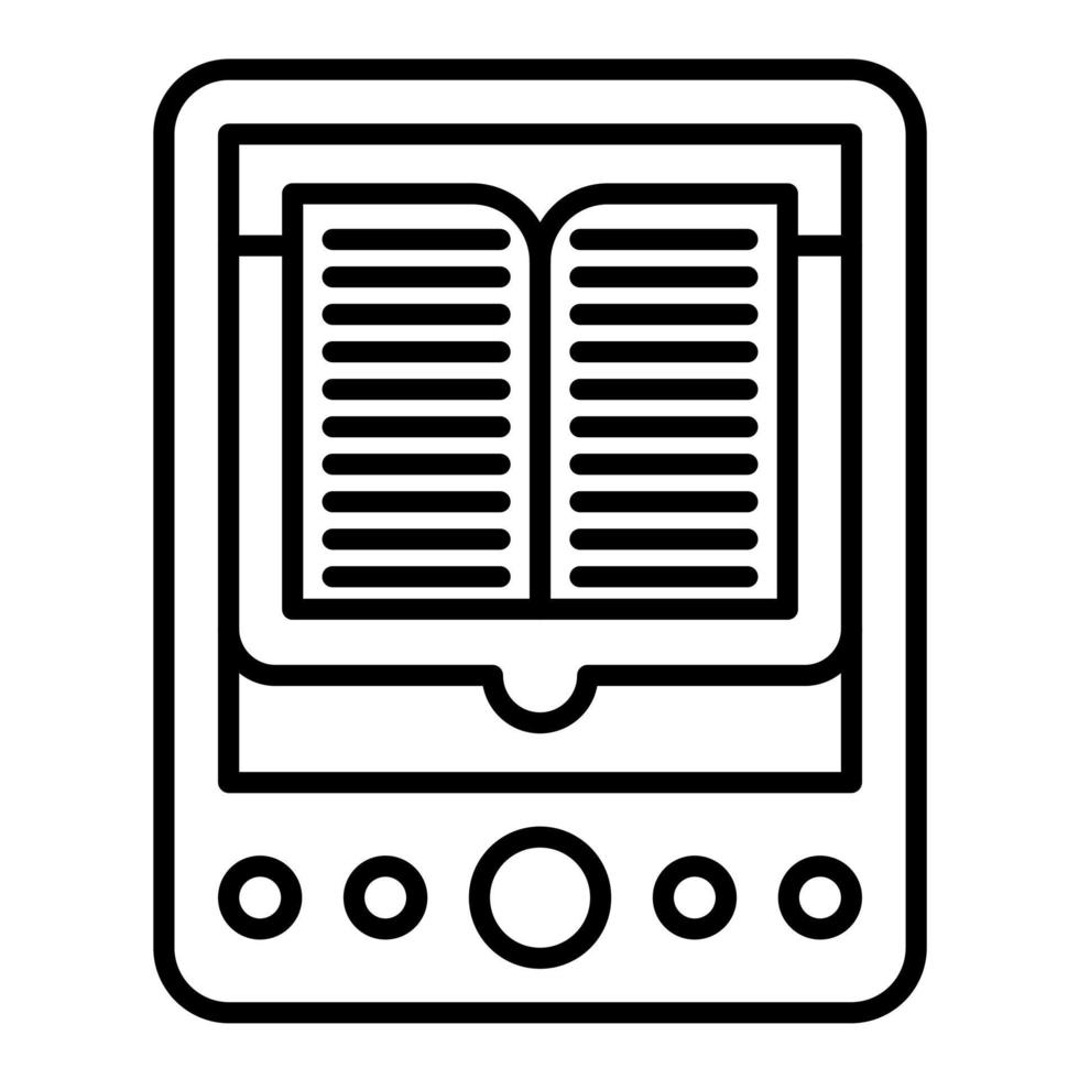 Ebook Line Icon vector
