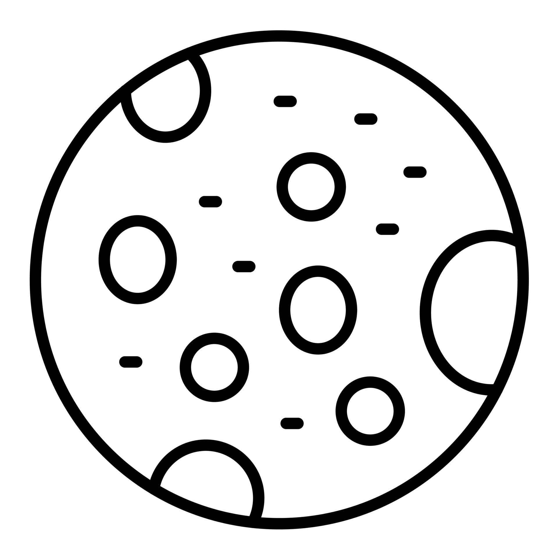Full Moon Line Icon 14724744 Vector Art at Vecteezy