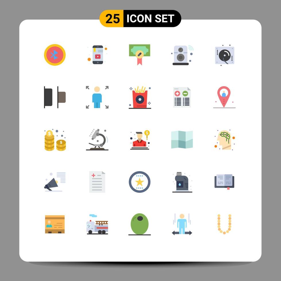 25 Thematic Vector Flat Colors and Editable Symbols of birthday iot health internet of things speaker Editable Vector Design Elements