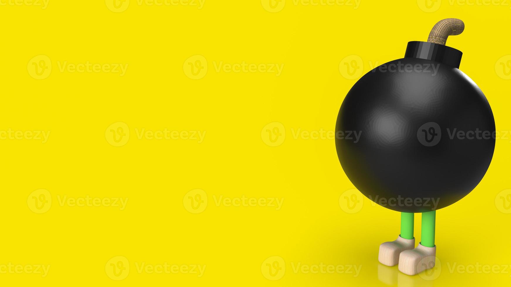 bomb for weapon or abstract concept 3d rendering photo