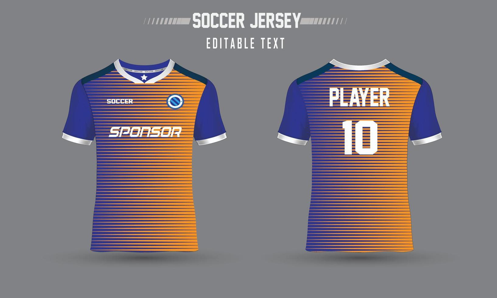 Soccer Sport Jersey and T-Shirt Vector design template