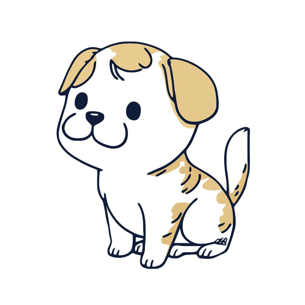 Cute Happy Puppy Dog vector