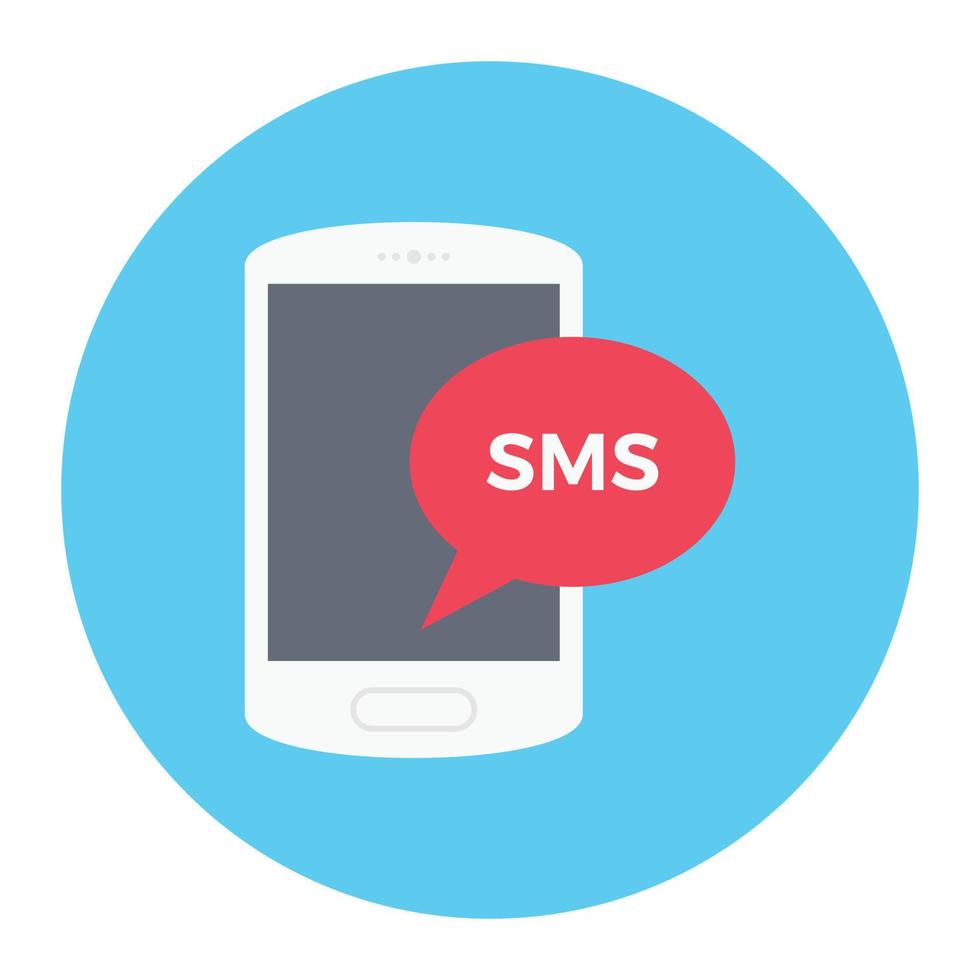 mobile sms vector illustration on a background.Premium quality symbols.vector icons for concept and graphic design.