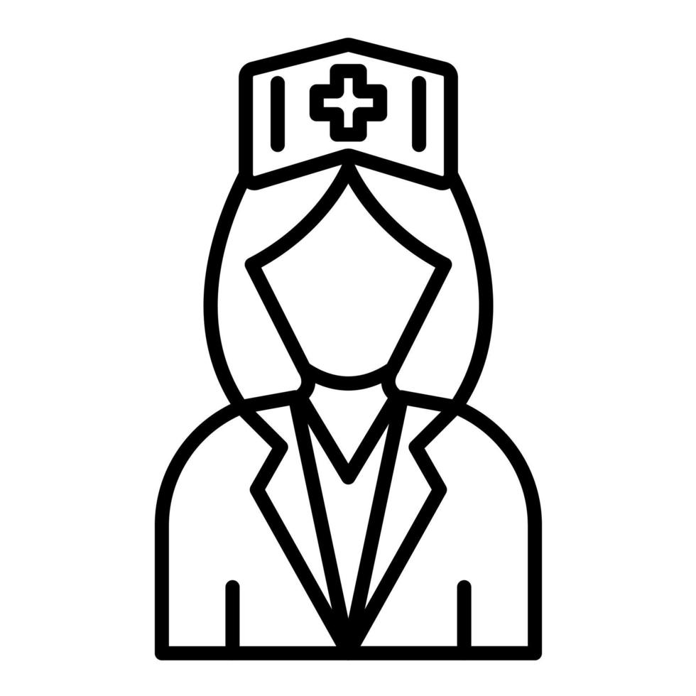 Nurse Line Icon vector