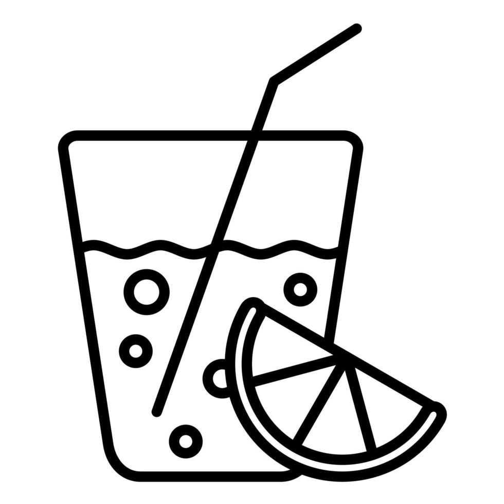 Drink Line Icon vector