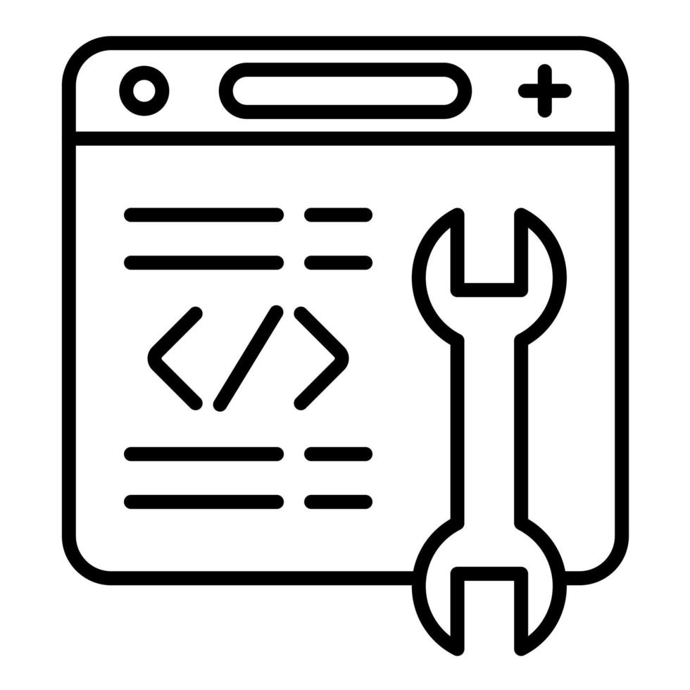 Code Engineering Line Icon 14727262 Vector Art at Vecteezy