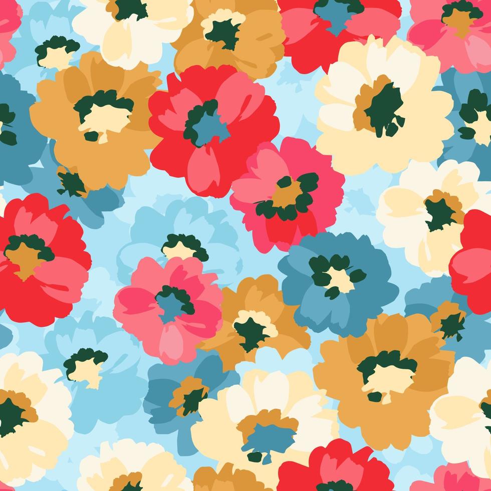 Floral seamless pattern. Vector design for paper, cover, fabric, interior decor and other use