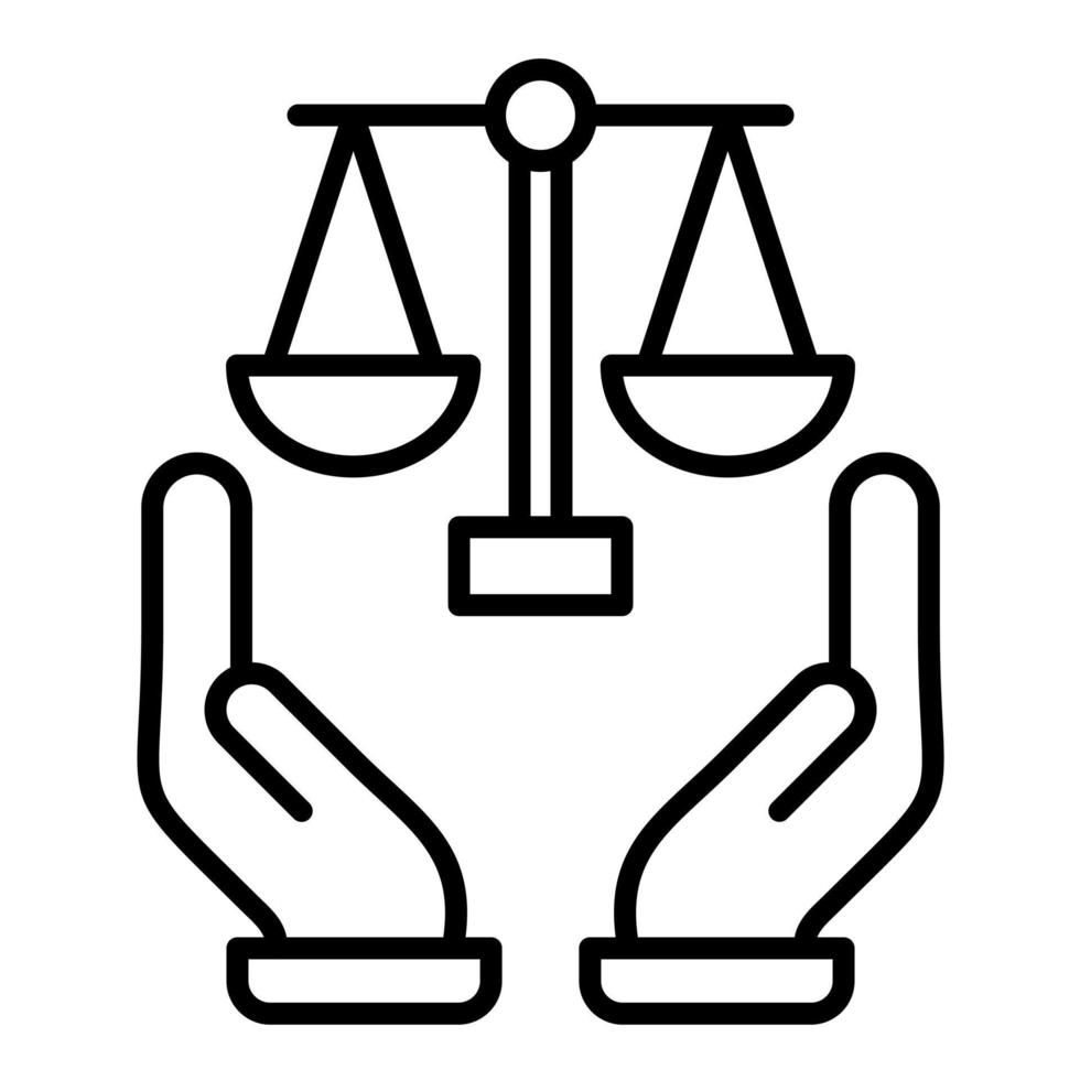 Plea Line Icon vector