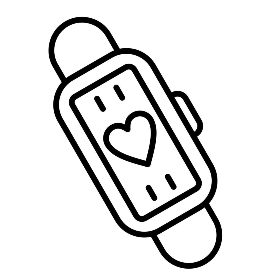 Smartband Line Icon vector