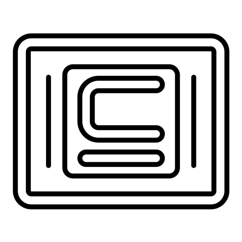 Subsets Line Icon vector