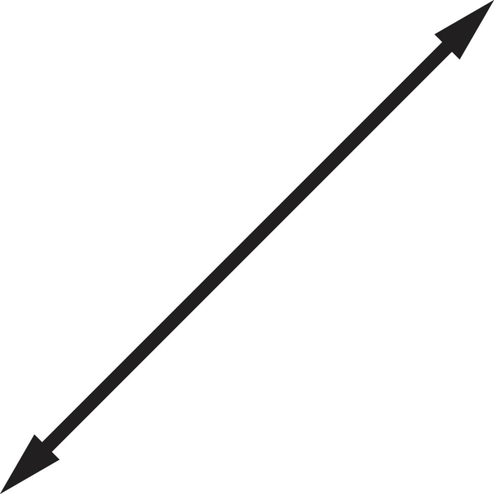 diagonal thin double arrow icon on white background. double arrow sign. flat style. vector