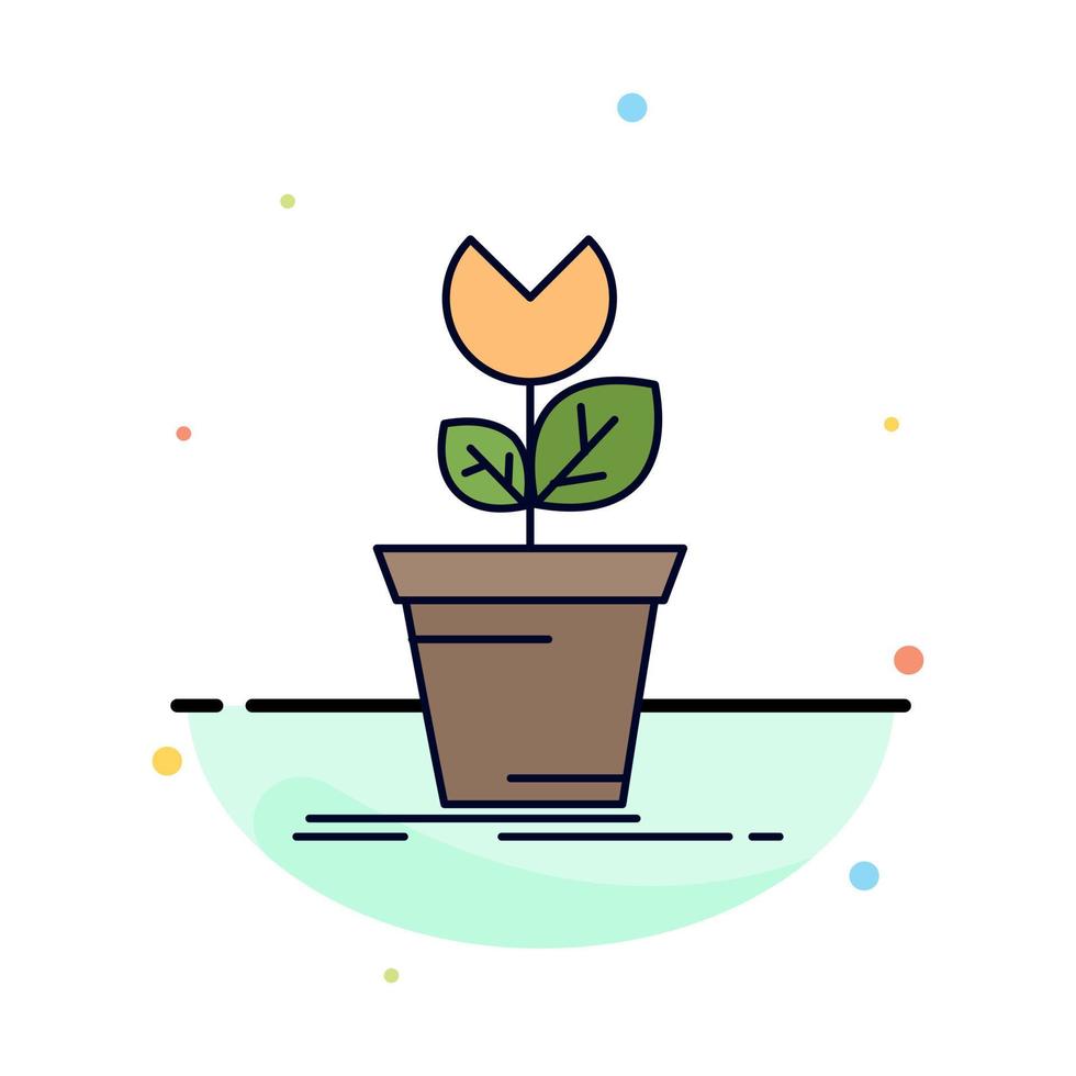 adventure game mario obstacle plant Flat Color Icon Vector