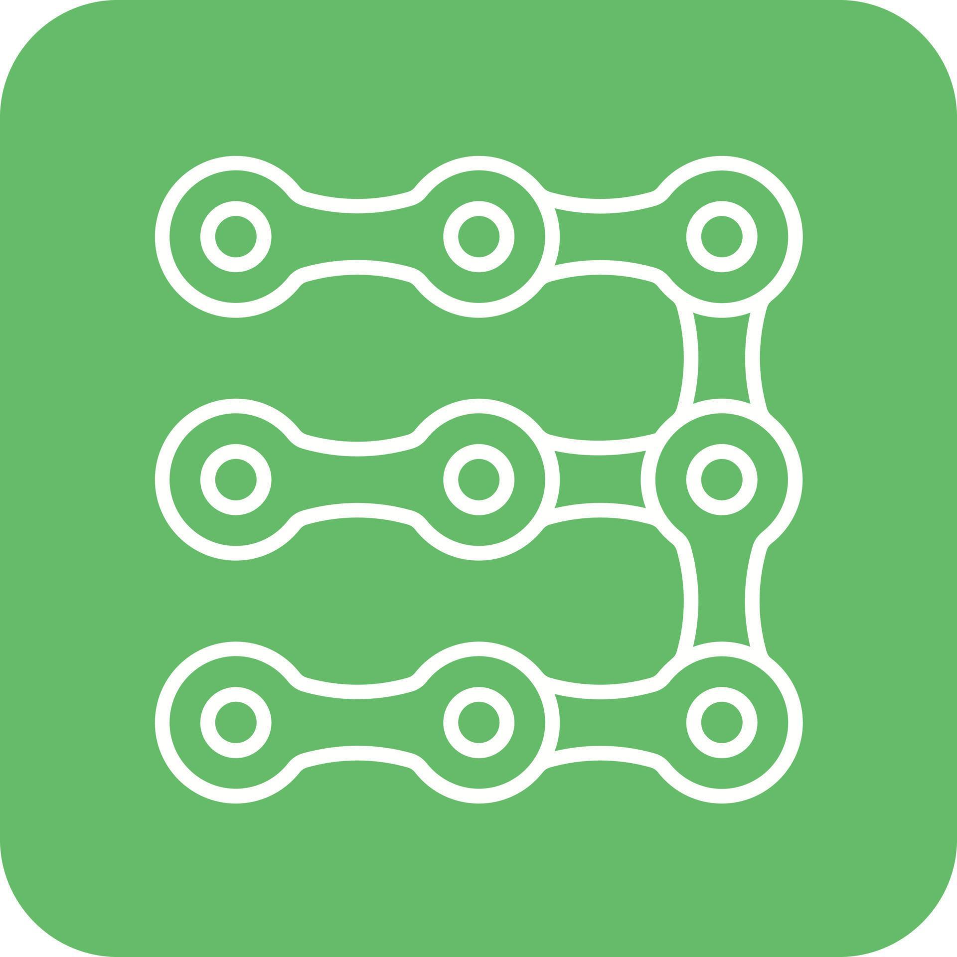 Cycle Chain Line Round Corner Background Icons 14727770 Vector Art at