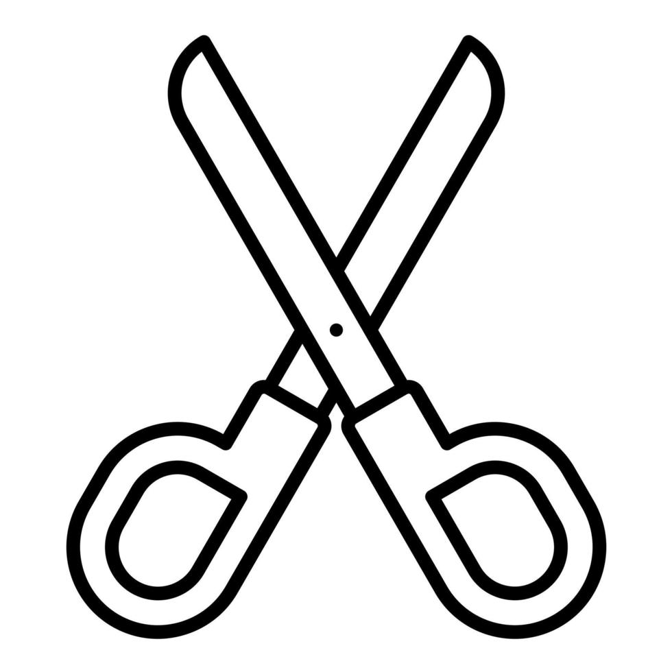 Scissors Line Icon vector