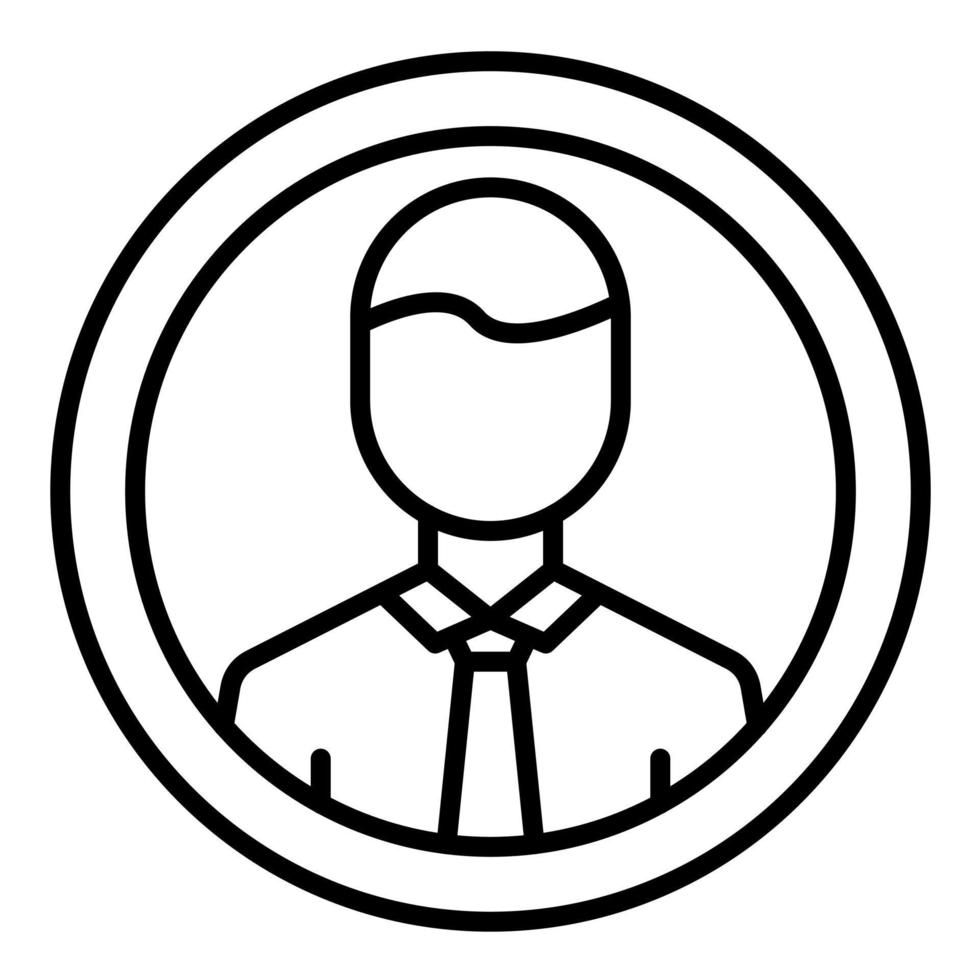 Profile Line Icon 14727793 Vector Art at Vecteezy