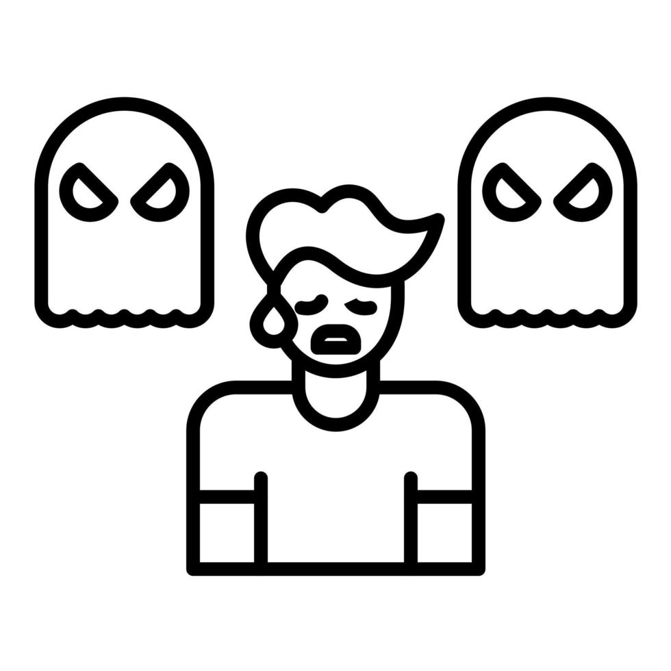 Phobia Line Icon vector