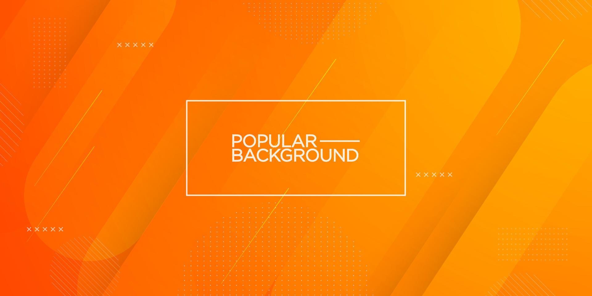 Modern abstract orange gradient background with simple geometric