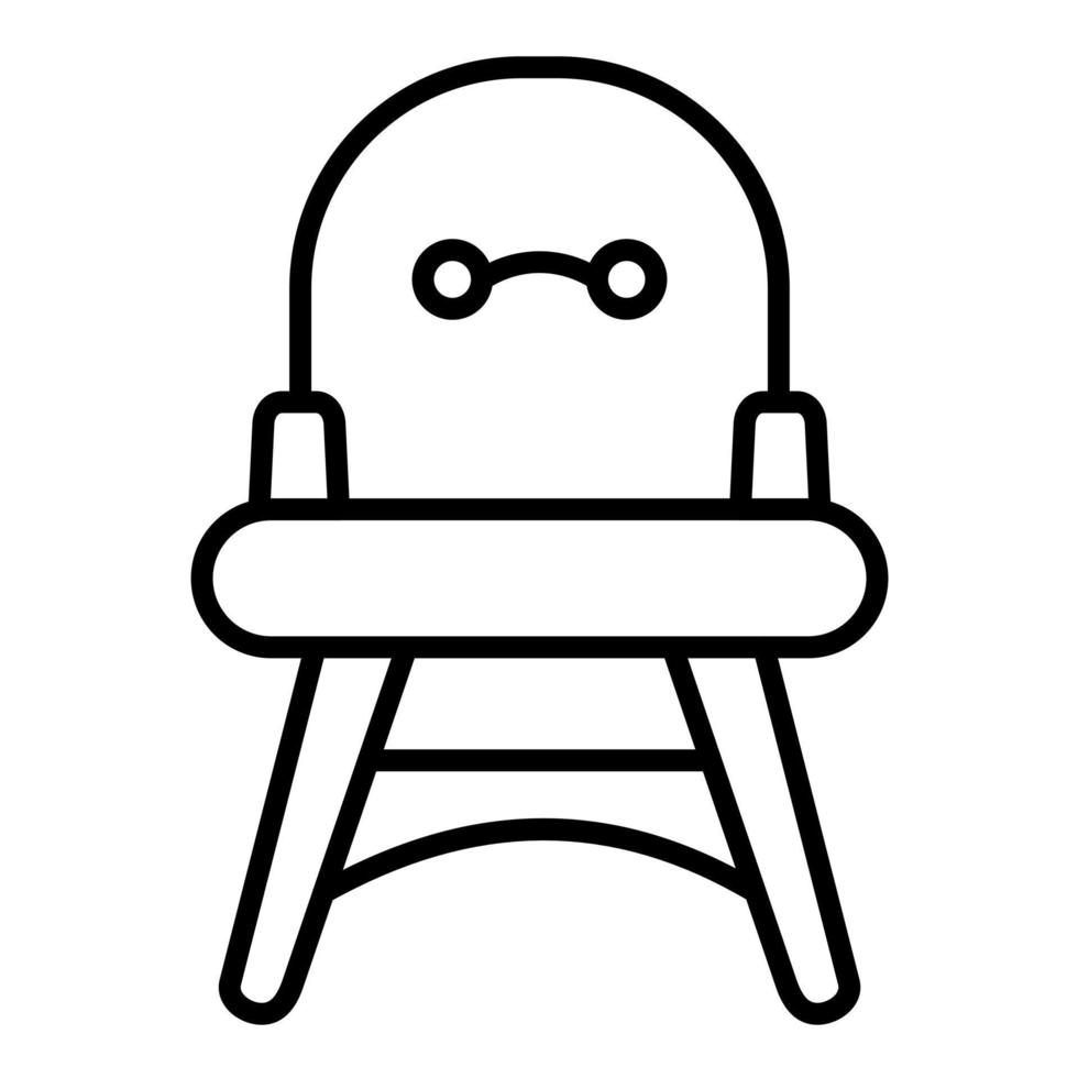 Chair Line Icon vector