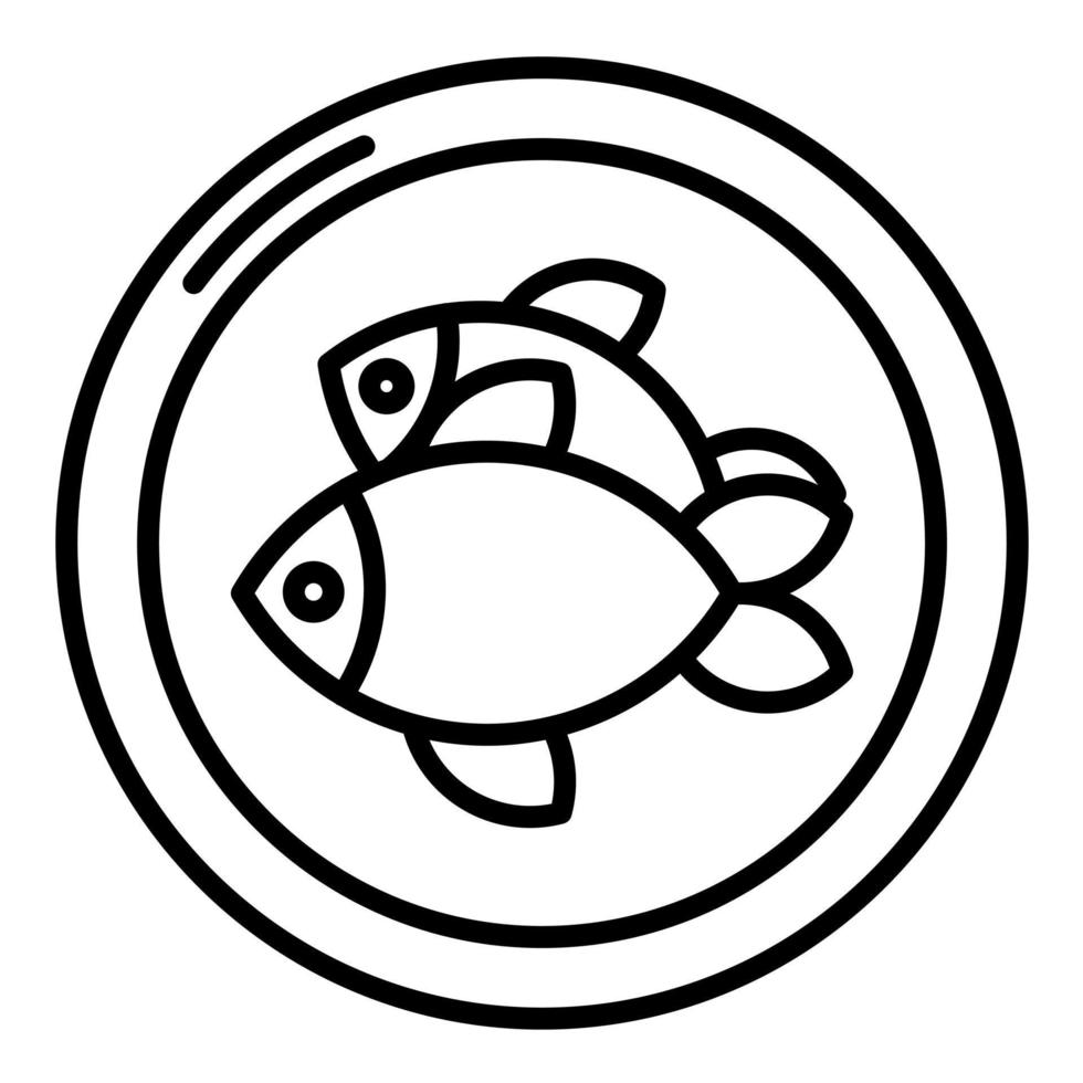 Taiyaki Line Icon vector