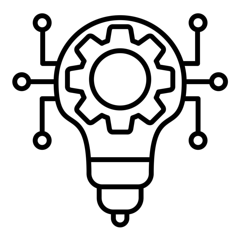 Technology Disruption Line Icon vector