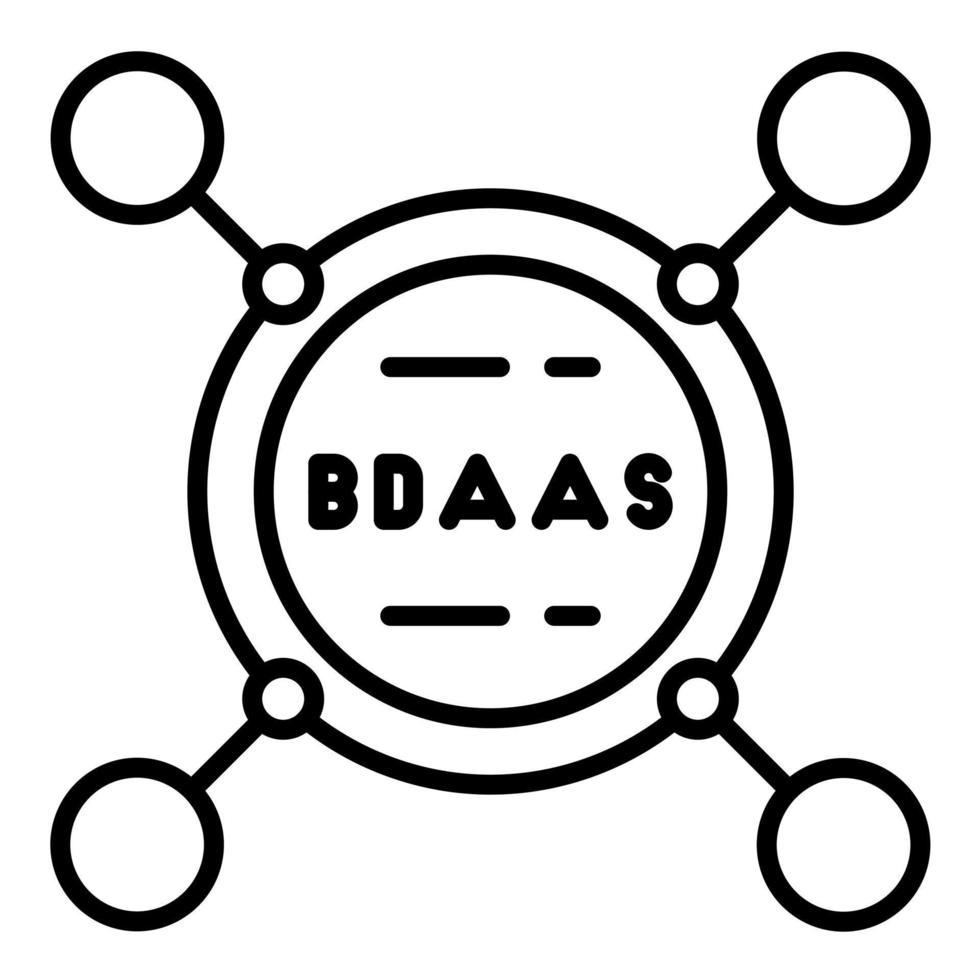 BDaaS Line Icon vector