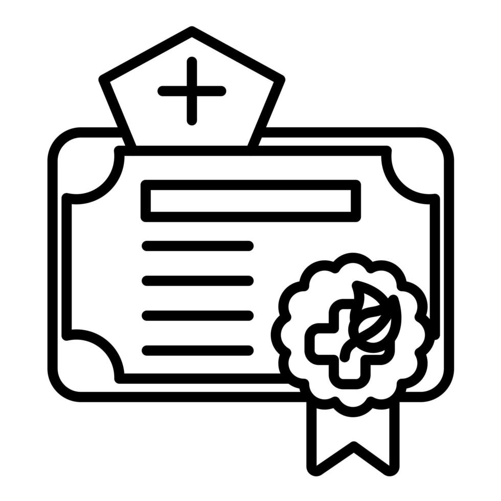 Alternative Medicine Course Line Icon vector