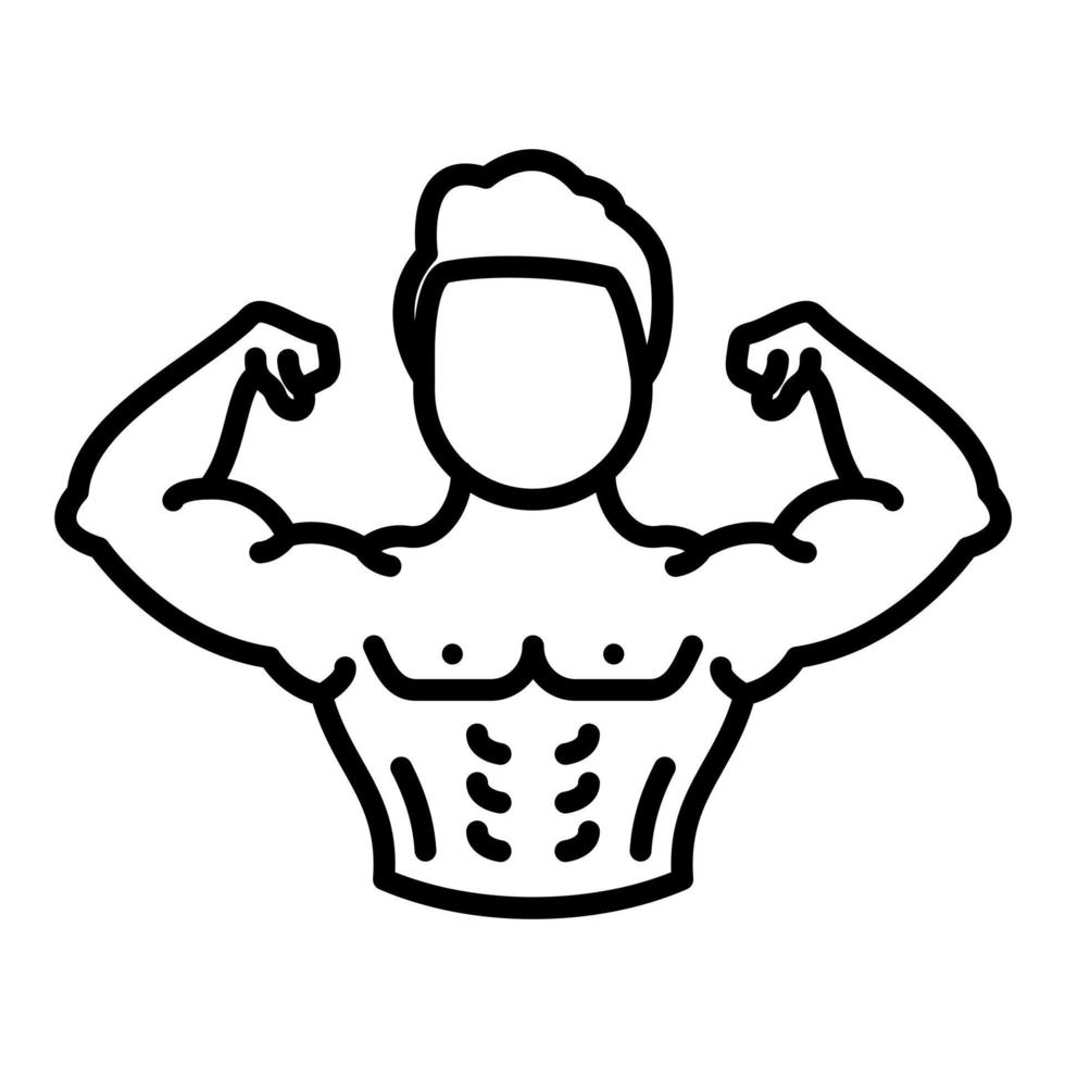 Fitness Line Icon vector