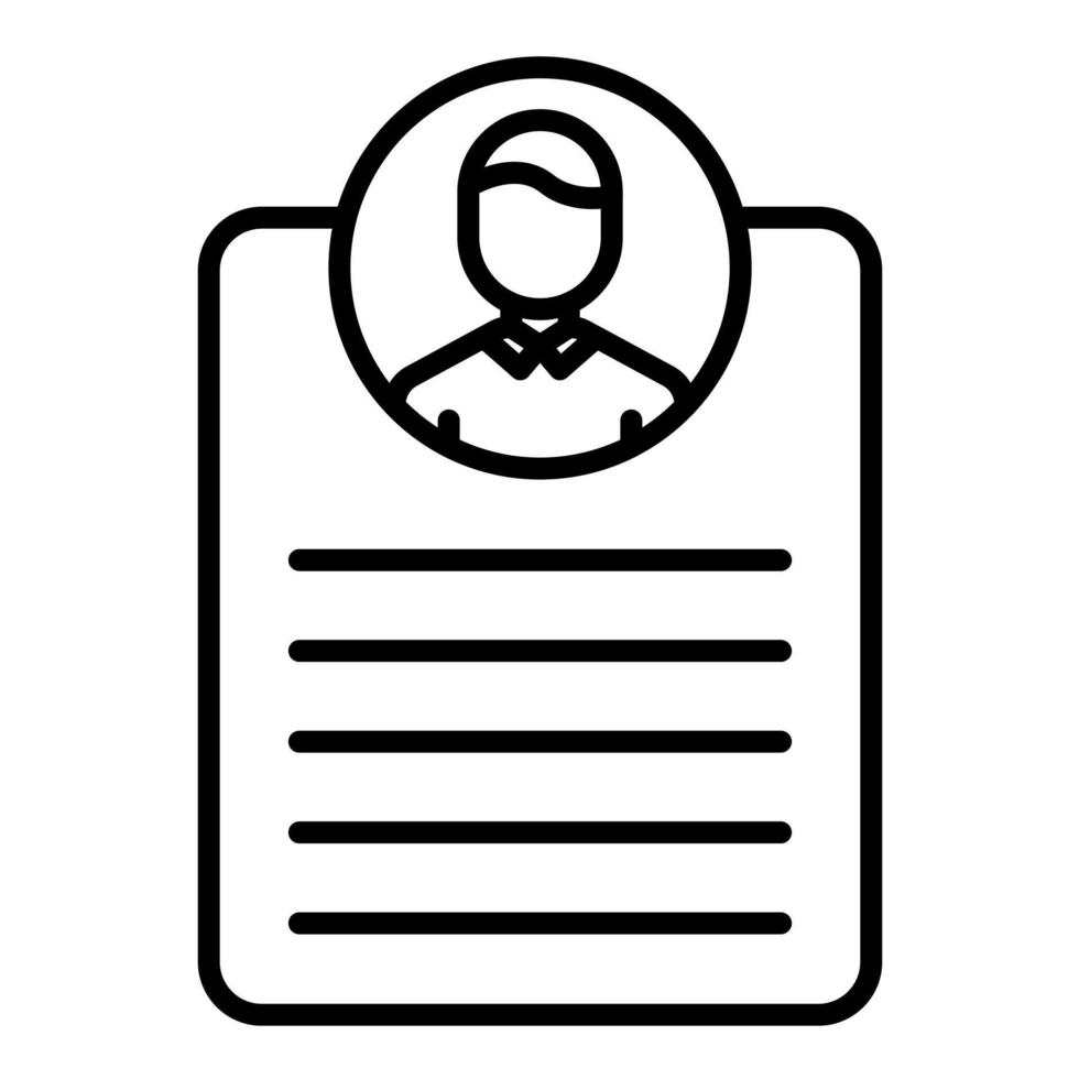 Personal Linked Data Line Icon vector