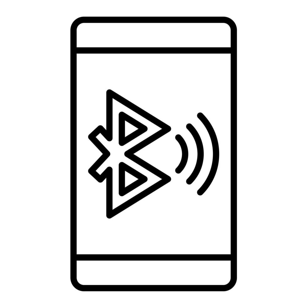 Bluetooth Connect Line Icon vector