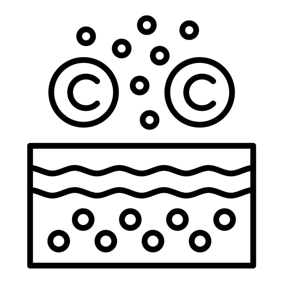 Collagen Line Icon vector