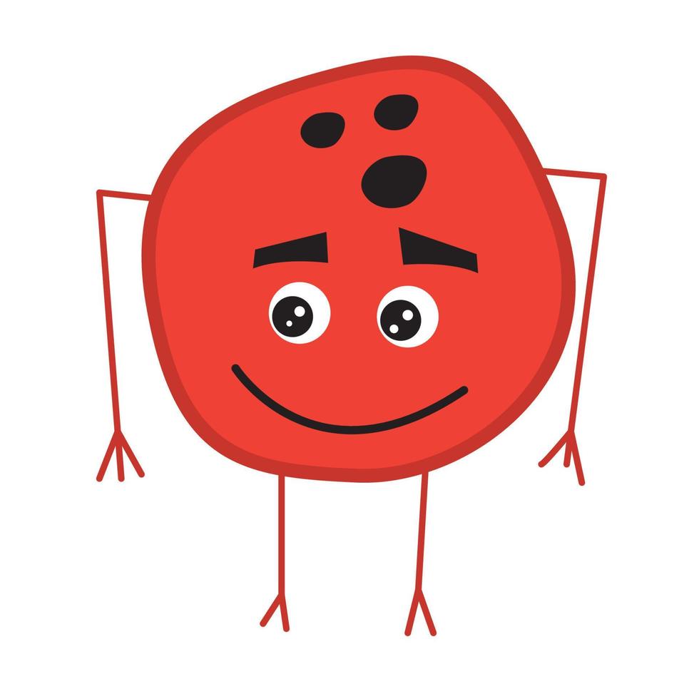 Cute Bowling Ball Cartoon Character. vector