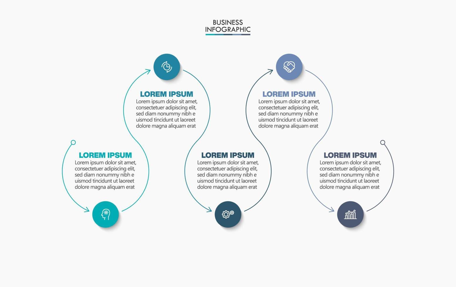 Presentation business infographic template vector