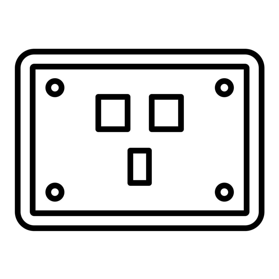 Socket Line Icon vector