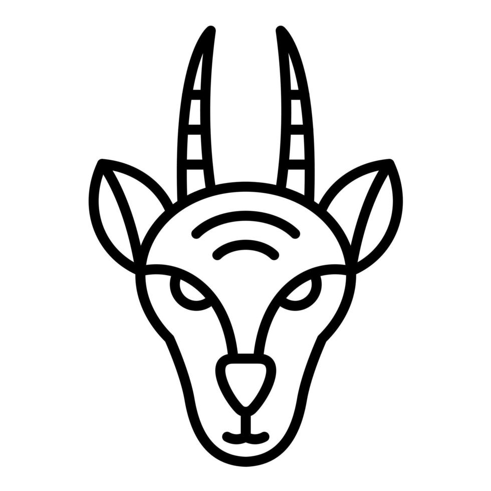 Antilope Line Icon vector