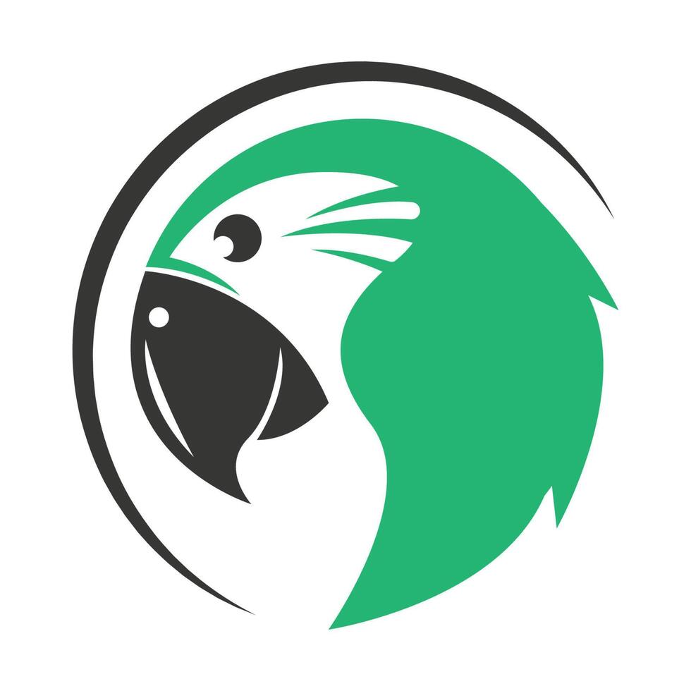 Parrot logo icon design vector