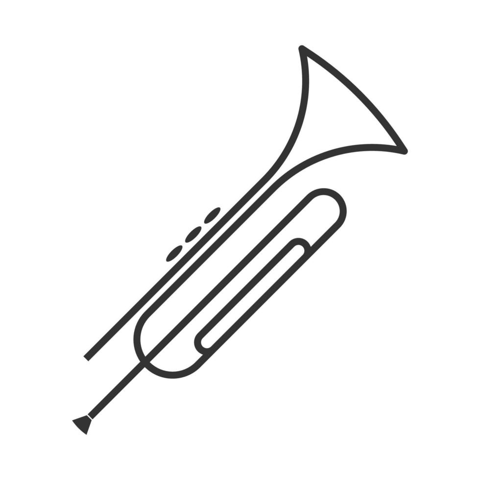 diseño de icono de logotipo de trompeta vector