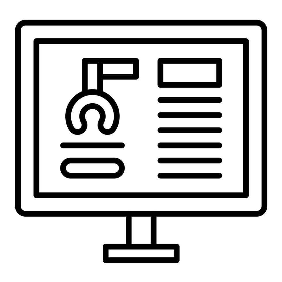 Retrieval Line Icon vector