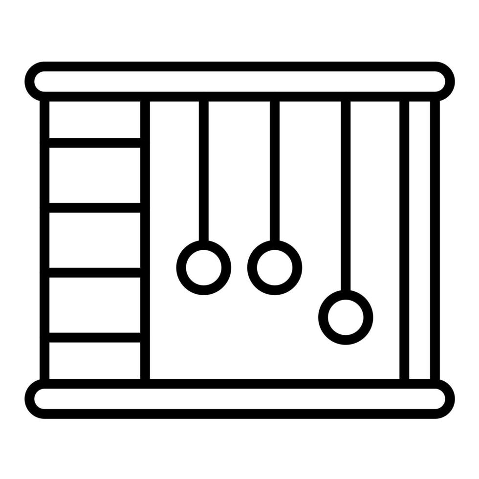 All in One Wall Gym Line Icon vector