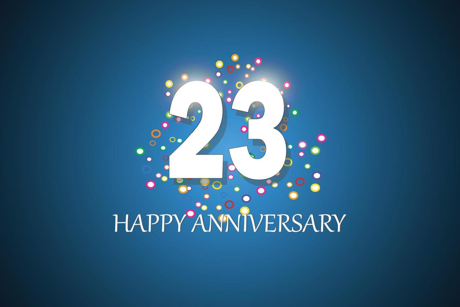 Anniversary on blue background vector