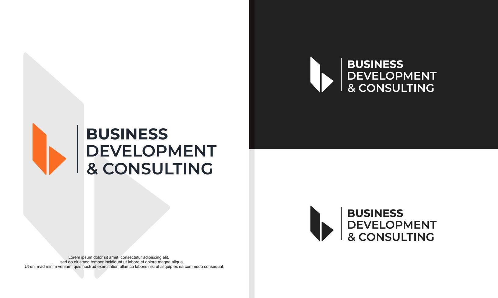 simple letter b logo ,business vector logo design illustration.