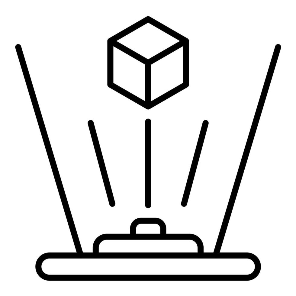 Hologram Line Icon vector