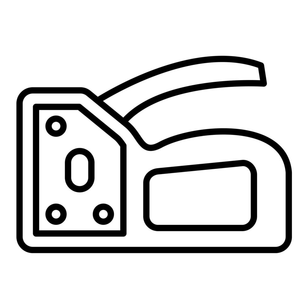 Staple Gun Line Icon vector